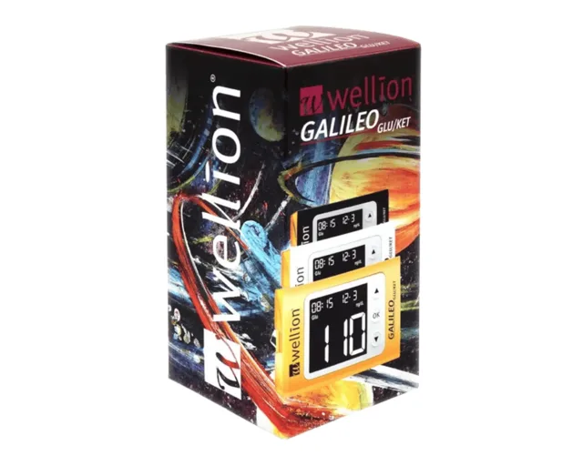 Wellion GALILEO GLU/KET glukometr set černý