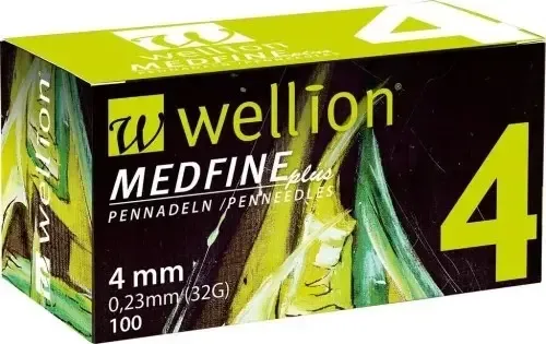 Wellion jehly MEDFINE PLUS 32Gx4 mm 100 ks inz.pera