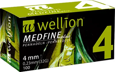 Wellion jehly MEDFINE PLUS 32Gx4 mm 100 ks inz.pera