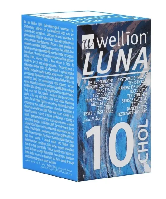 Wellion Luna Duo testovací proužky pro měření cholesterolu 10 ks