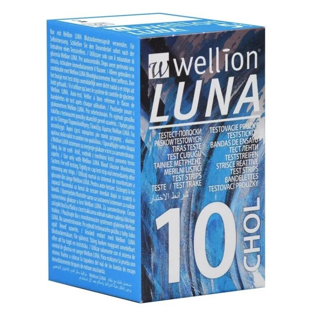 WELLION Luna testovací proužky cholesterol 10 kusů
