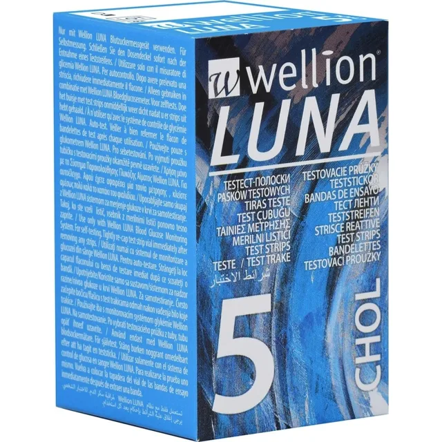 Wellion Luna testovací proužky cholesterol 5ks