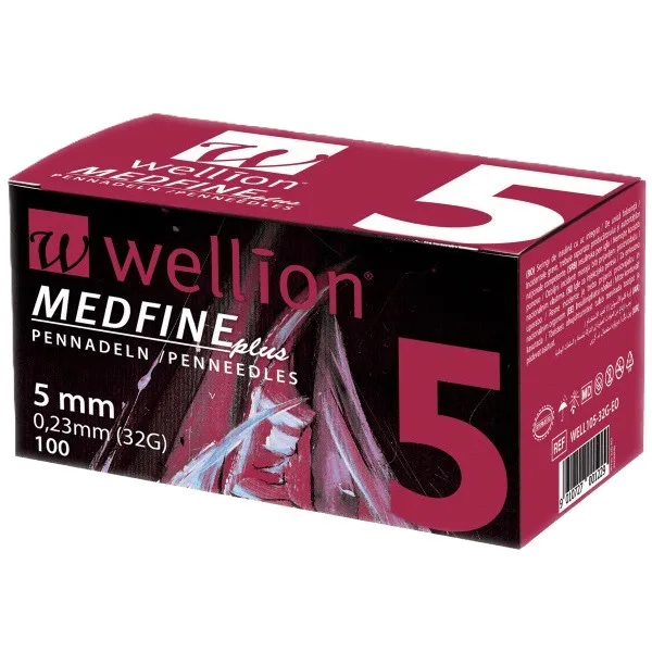 Wellion Medfine Plus jehly pro inzulínová pera vel. 32G x 5 mm