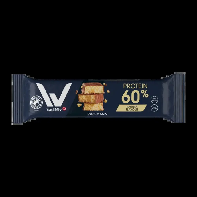 WellMix Proteinová tyčinka 60 % Vanilka