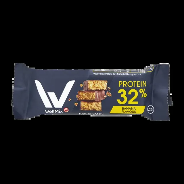 WellMix Proteinová tyčinka v čokoládě s příchutí banánu 35 g