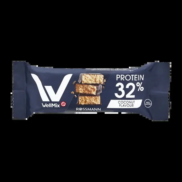 WellMix Proteinová tyčinka v čokoládě s příchutí kokosu  35 g