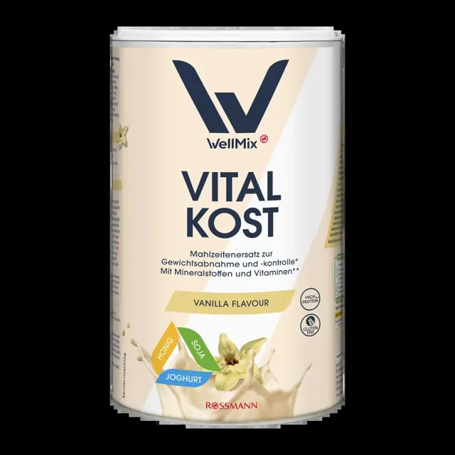 WellMix Směs k přípravě proteinového nápoje s příchutí vanilky 500 g