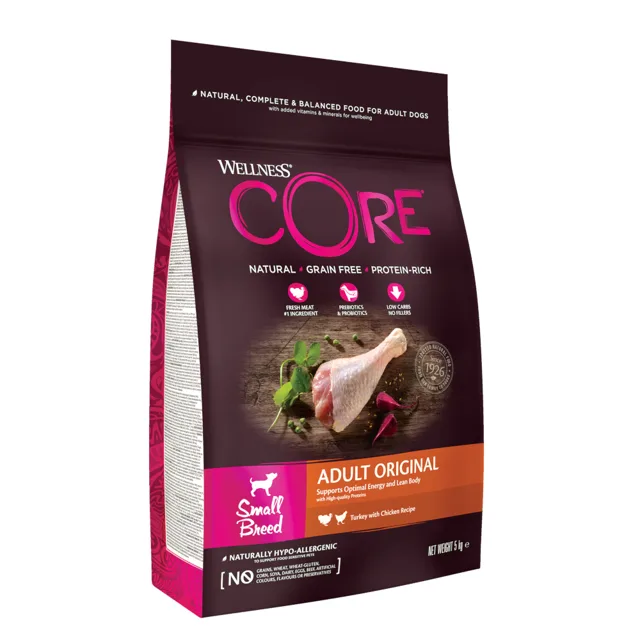 Wellness Core Adult Small Breed Original - výhodné balení: 2 x 5 kg