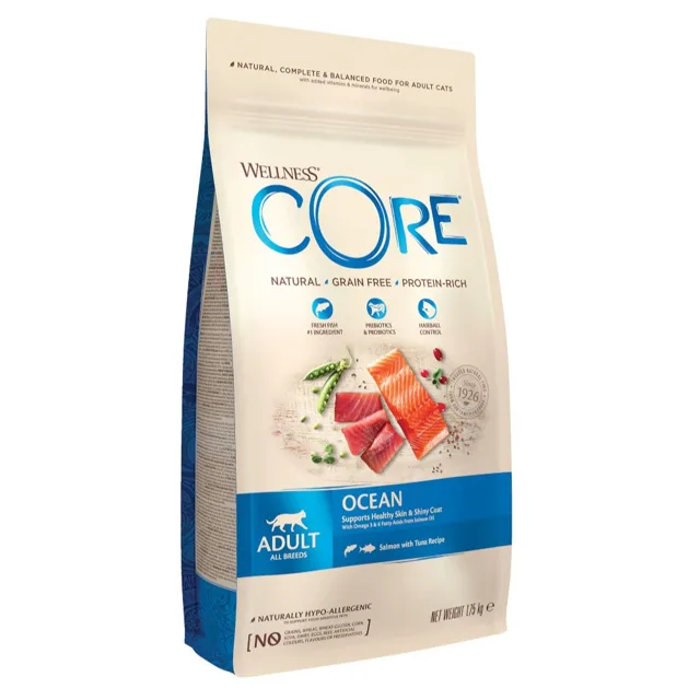 Wellness Core Cat Adult Ocean - výhodné balení: 2 x 4 kg