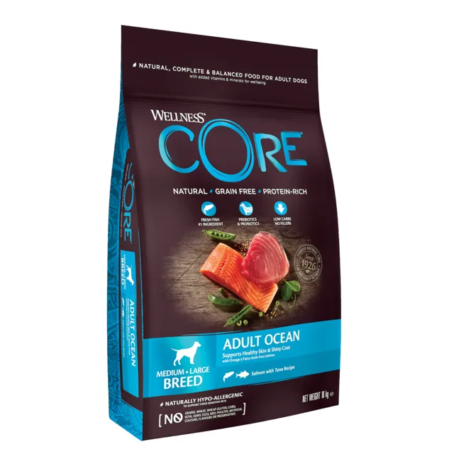 Wellness Core Dog Ocean losos a tuňák - 10 kg