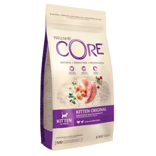 Wellness Core Kitten krůtí a losos - 1,75 kg