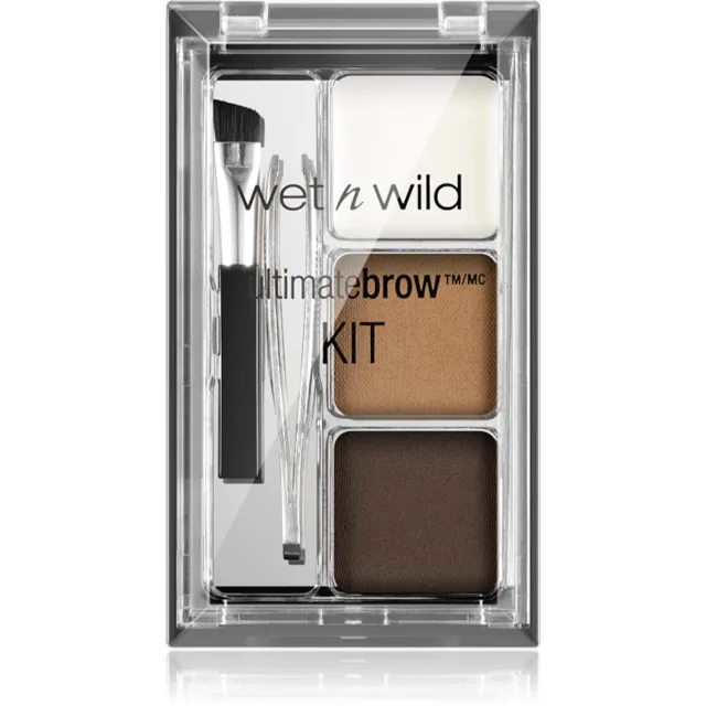 Wet n Wild Ultimate Brow Kit sada pro dokonalé obočí odstín Ash Brown 2.5 g