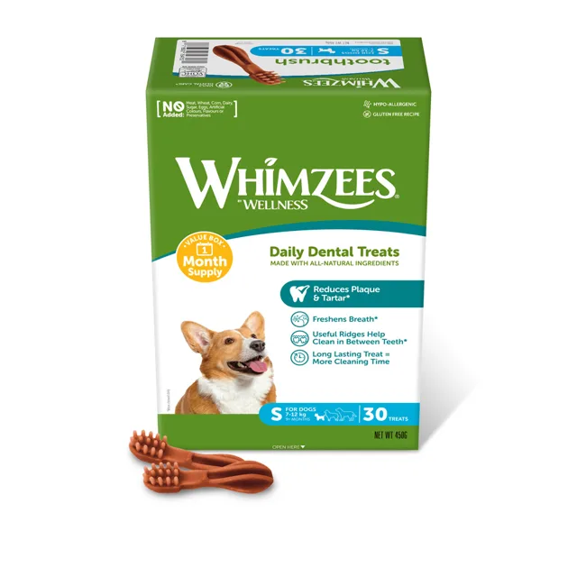 Whimzees by Wellness Monthly Toothbrush Box - výhodné balení: 2 x velikost M