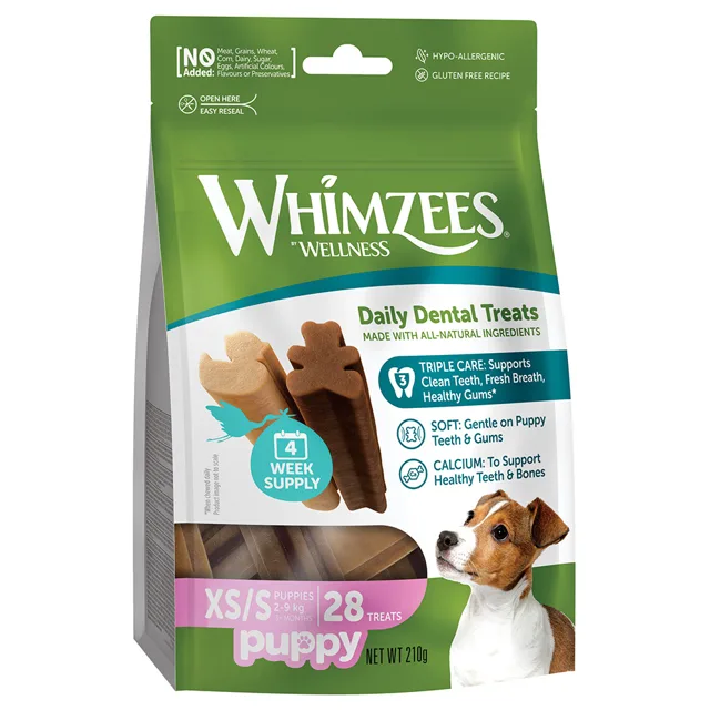 Whimzees by Wellness tyčinky pro štěňata - výhodné balení: 2 x velikost XS/S