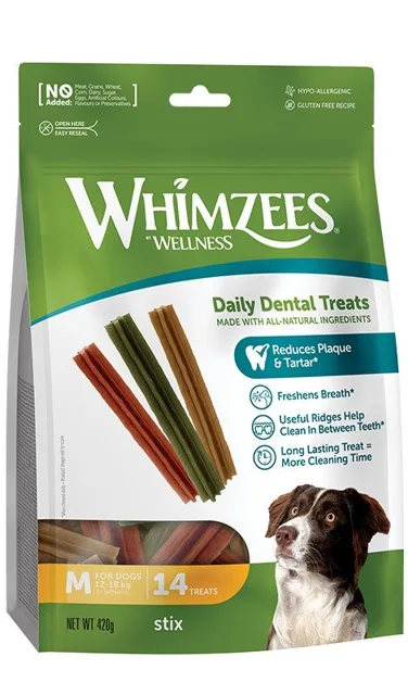 WHIMZEES dentální pamlsky Stix M 14 ks