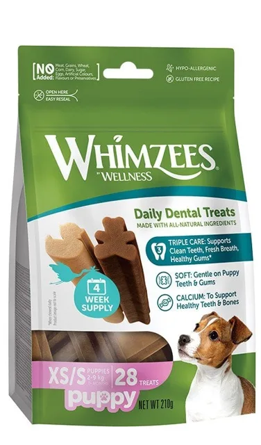 WHIMZEES Puppy XS/S zubní žvýkačky pro štěňata 28 ks
