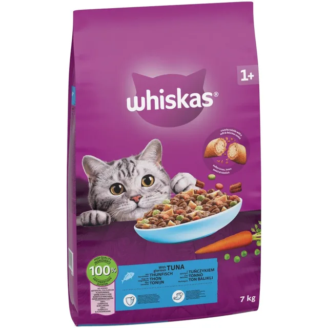 Whiskas 1+ s tuňákem - 7 kg