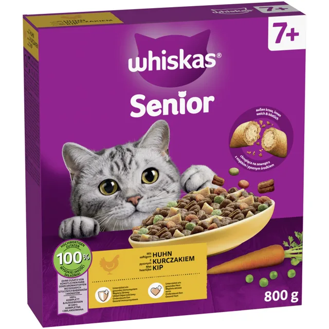 Whiskas 7+ Senior kuřecí - 800 g