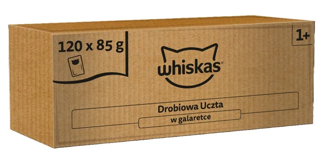 WHISKAS Adult Poultry Feast 120x85 g kompletní krmivo pro dospělé kočky v želé
