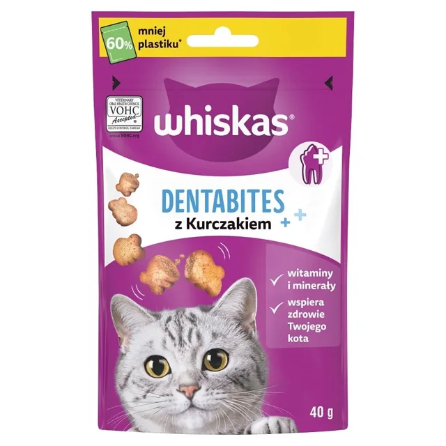 WHISKAS Dentabites 40 g zubní pamlsek pro dospělé kočky