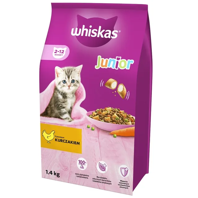 WHISKAS Dry Junior Chicken 1,4 kg - krmivo pro koťata, kuřecí