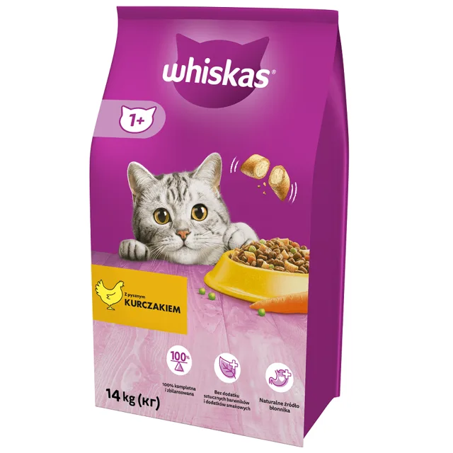 WHISKAS Dry kuřecí 14 kg
