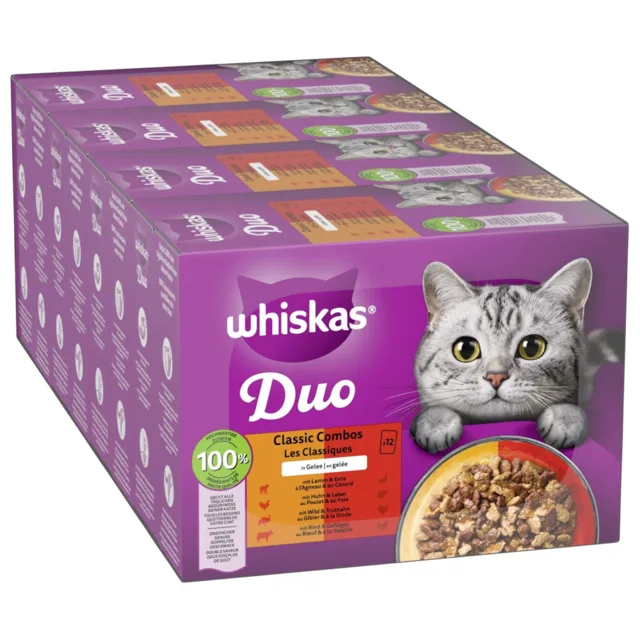 Whiskas Duo Multipack kapsičky 48 x 85 g - Classic Combos v želé