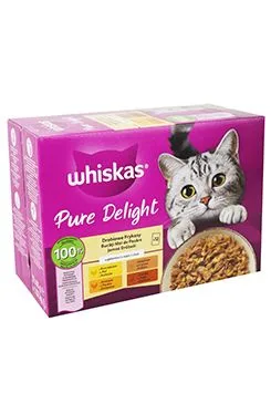 Whiskas Kapsa Pure Delight Drůběž výběr želé 12x85g