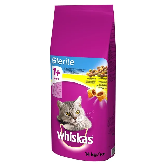 WHISKAS Sterile s kuřecím 14 kg