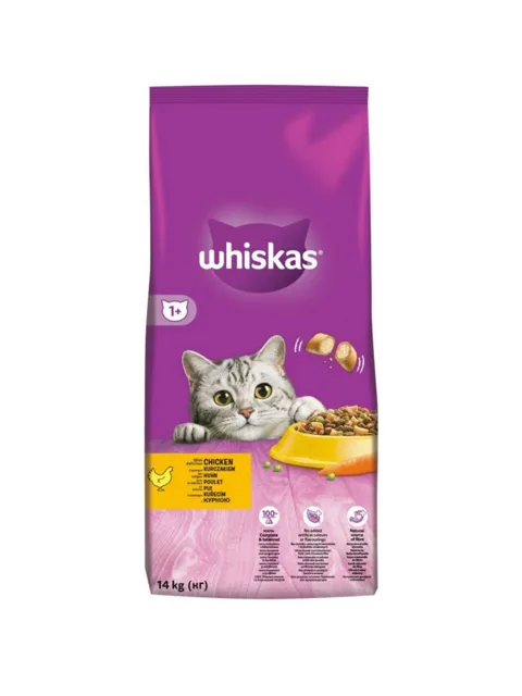 Whiskas Suché Kuřecí - 14kg