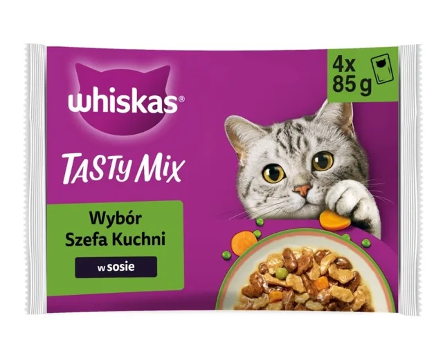 Whiskas Tasty Mix Adult Chef's Choice v omáčce 4x85 g krmivo pro kočky