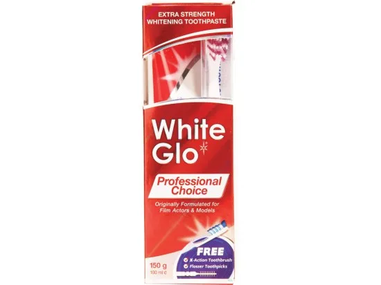 White Glo Profesionální bělicí zubní pasta 150 g