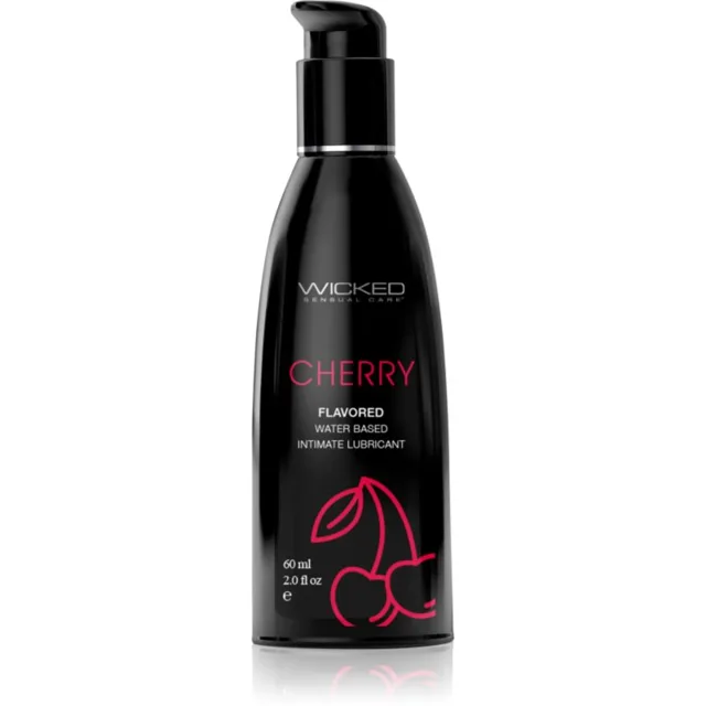 Wicked Aqua Flavored lubrikační gel s příchutí Cherry 60 ml
