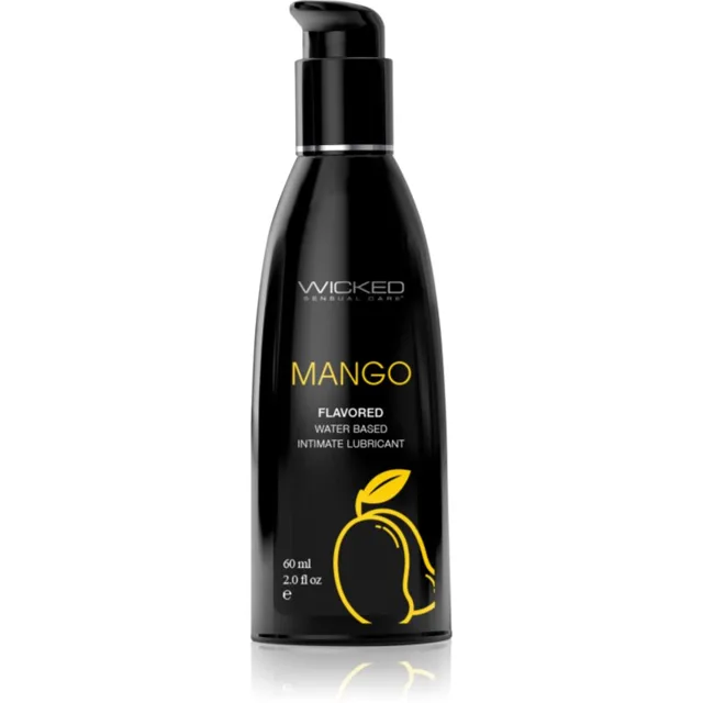 Wicked Aqua Flavored lubrikační gel s příchutí Mango 60 ml