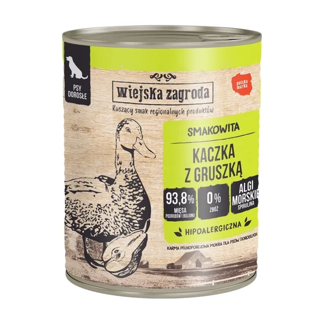 WIEJSKA ZAGRODA Kachna s hruškou krmivo pro psy 800 g
