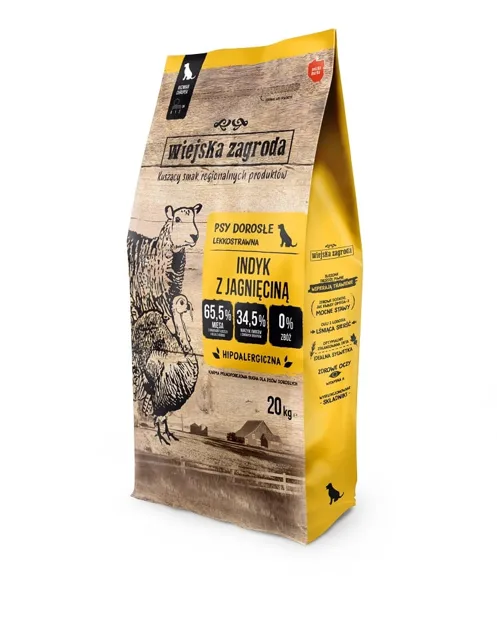 WIEJSKA ZAGRODA Krůtí &amp; křupavé jehněčí M 20kg