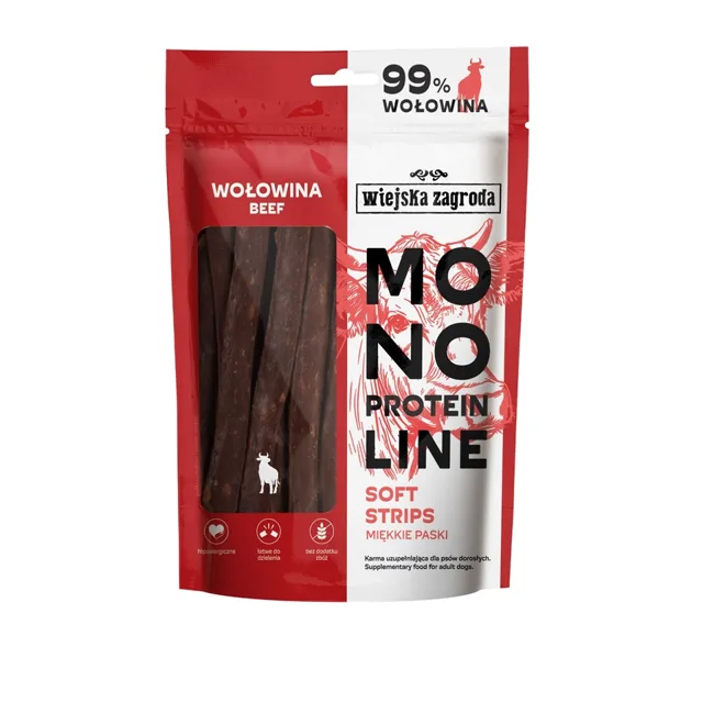 WIEJSKA ZAGRODA Monoproteinové hovězí pamlsky pro psy 100g