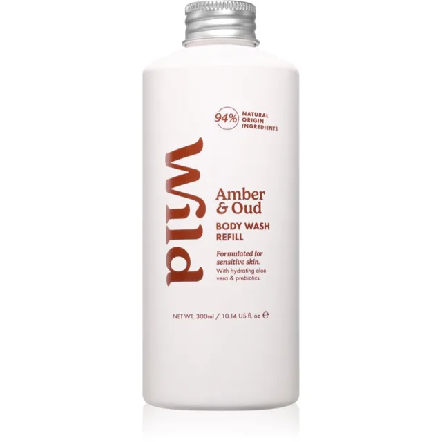 Wild Amber & Oud Refill sprchový gel – náhradní náplň 300 ml