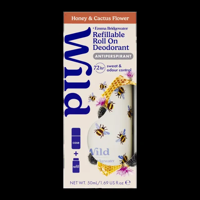 Wild Antiperspirant roll-on Honey & Cactus Flower 50 ml
