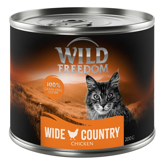 Wild Freedom Adult 6 x 200 g - bez obilovin -  Deep Forest - zvěřina & kuře