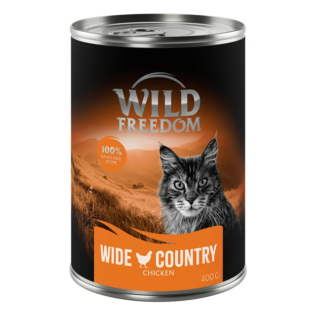 Wild Freedom Adult 6 x 400 g - bez obilovin -  Deep Forest - zvěřina & kuře