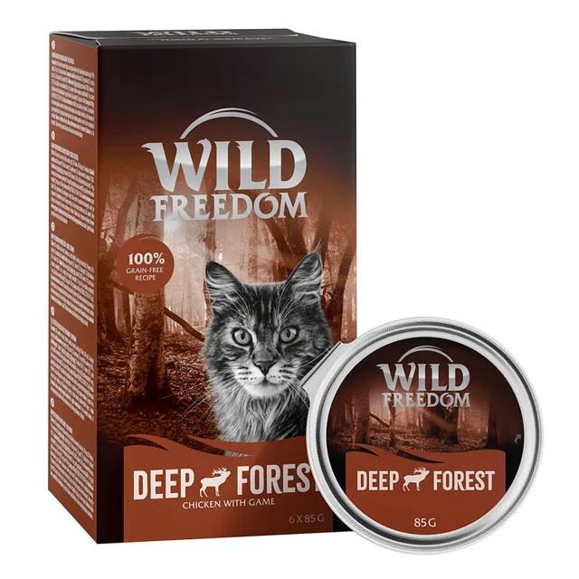 Wild Freedom Adult - vaničky 6 x 85 g -  deep forest - zvěřina a kuřecí