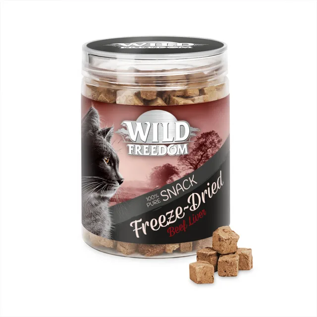 Wild Freedom Freeze-Dried Snacks - hovězí játra - výhodné balení 3 x 60 g
