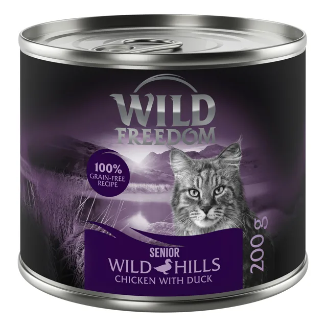 Wild Freedom Senior Wild Hills kuřecí a kachní - 12 x 200 g