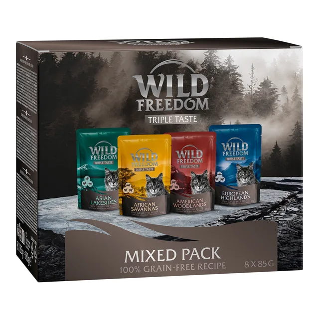Wild Freedom Triple Taste 8 kapsiček (8 x 85 g) - Smíšené balení (4 druhy)