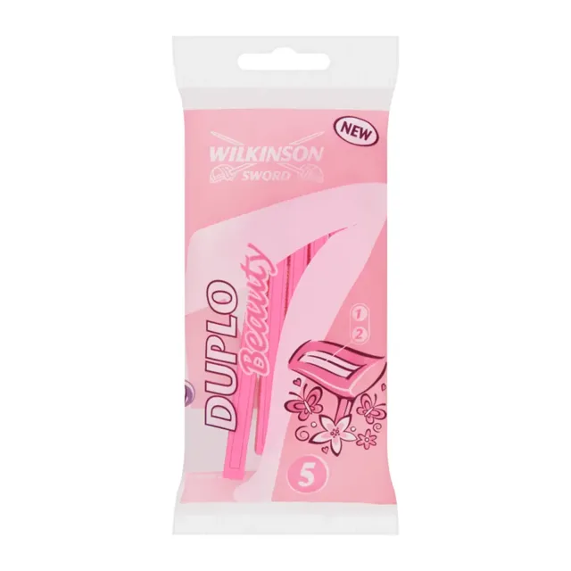 Wilkinson Dámský jednorázový holicí strojek Sword Duplo Beauty 5 ks