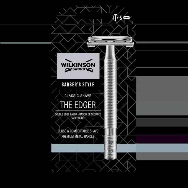 Wilkinson Double Edge Vintage Razor Classic kovový holicí strojek +5 žiletek