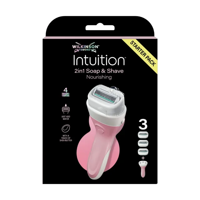 Wilkinson Intuition 2in1 Soap & Shave strojek + hlavice 3 ks