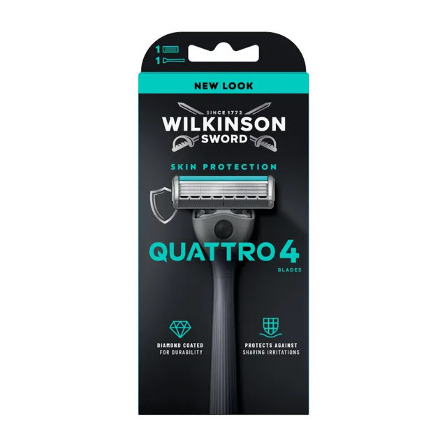 Wilkinson Quattro 4 Skin Protection pánský holicí strojek + hlavice