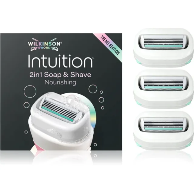 Wilkinson Sword Intuition 2in1 Soap & Shave Nourishing náhradní břity 3 ks